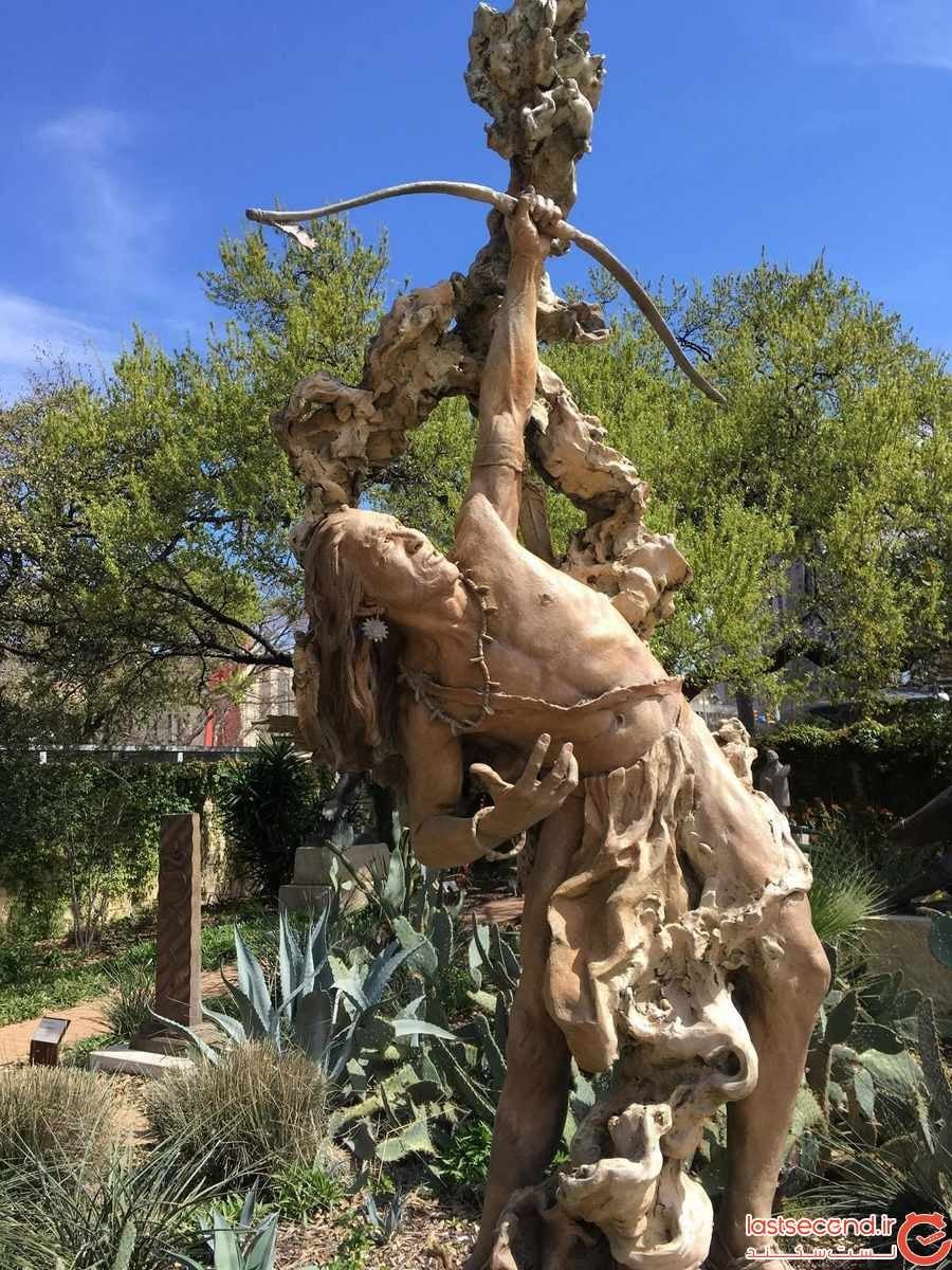 باغ پر رمزوراز مجسمه ها در تگزاس