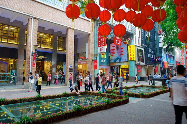 بهترین بازارها و مراکز خرید در گوانجو چین