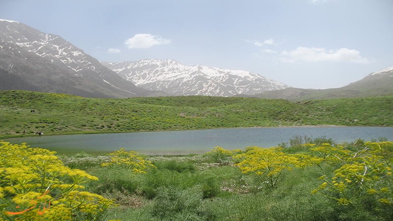 جاذبه زیبای دریاچه کوه گل یاسوج