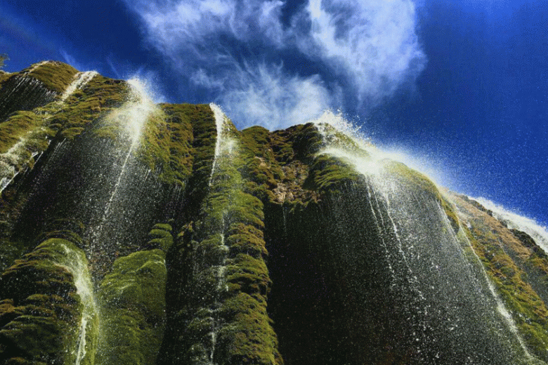 آبشار پونه زار از زیباترین چشم اندازهای طبیعی ایران و استان اصفهان