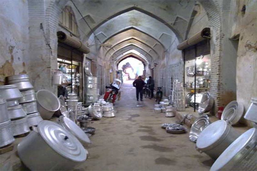 بازار شهرضا از آثار تاریخی و زیبا ، به یادگار مانده از دوره سلجوقیان