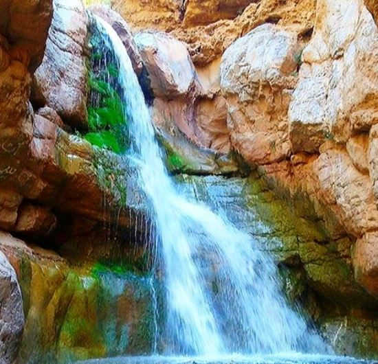 آبشار خروشان آبقد در پایتخت مذهبی ایران
