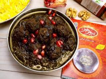 طرز تهیه مرحله به مرحله ی خورشت اناربیج شمالی