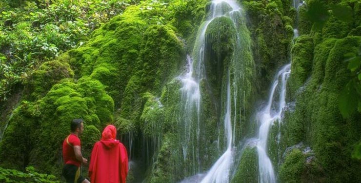آبشار دیدنی اوبن بهترین جاذبه گردشگری جنگل های دودانگه ساری