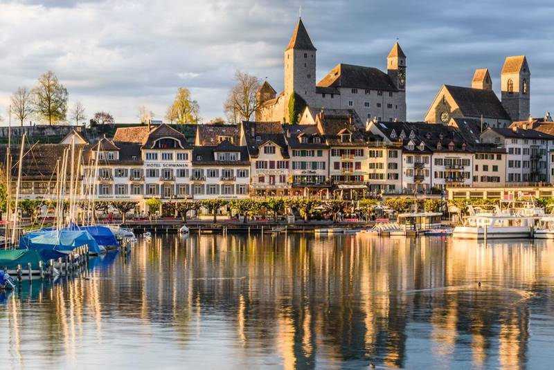 جاذبه ی گردشگری زیبای دریاچه زوریخ سوئیس