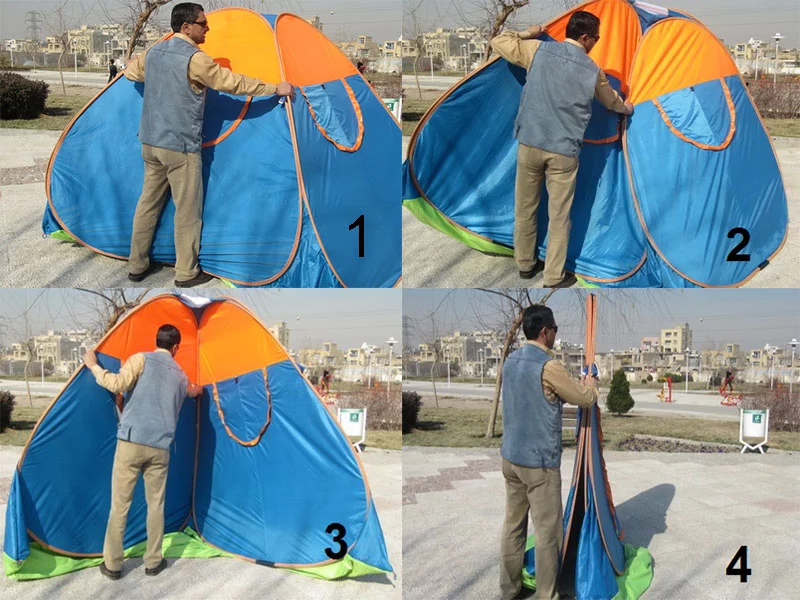 طریقه بستن چادر مسافرتی با راحت ترین روش