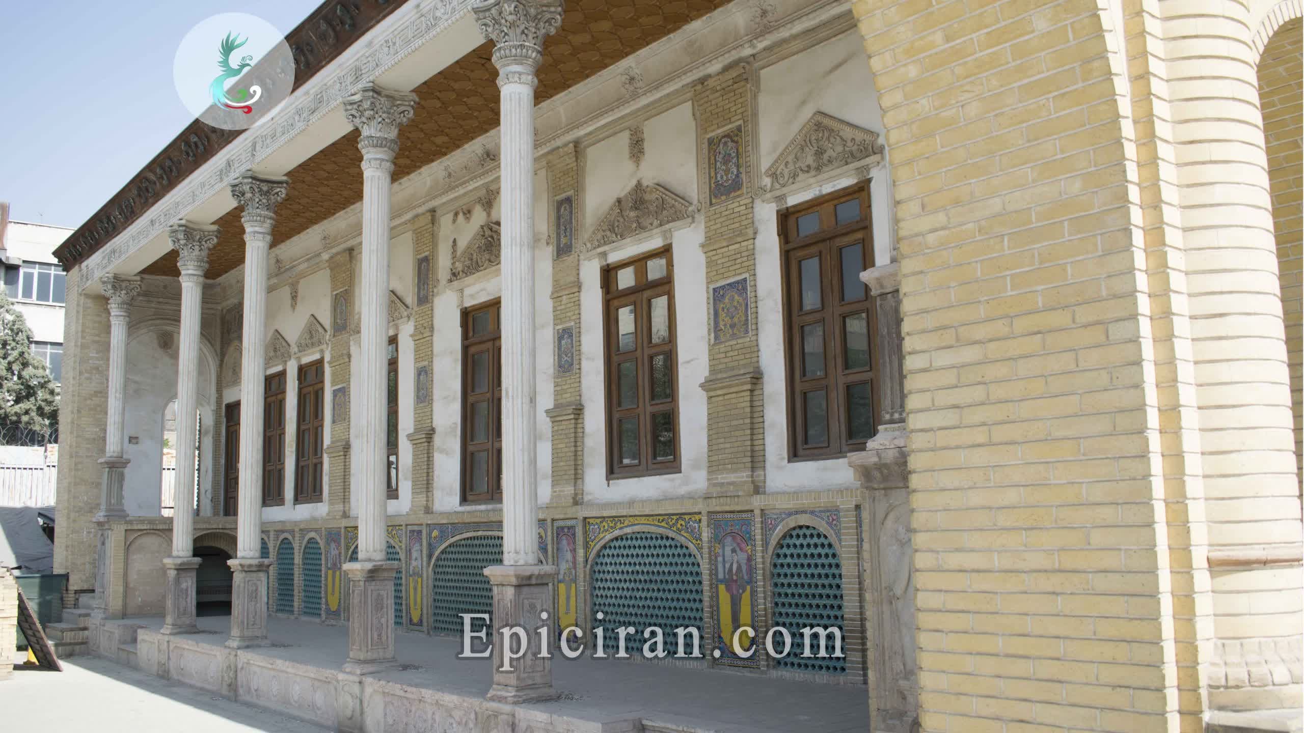 نمای بیرونی عمارت مسعودیه تهران