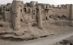 نمای هوایی از قلعه اولتان و دشت مغان اردبیل