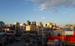 شهر سرعین اردبیل و دامنه کوه سبلان