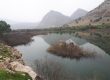 نمای پانوراما از تالاب شیمبار اندیکا خوزستان و کوهستان زردکوه
